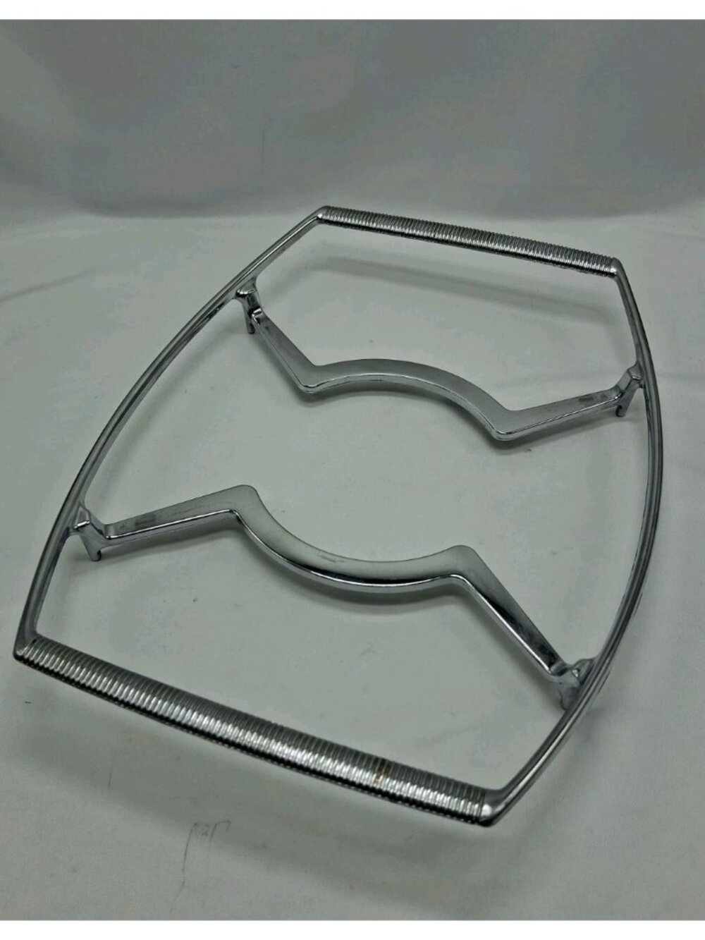 Vintage Rectangle Corning Ware P-16-M Chrome Trivet Casserole Dish Holder